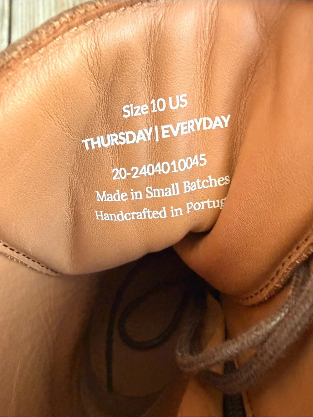 Thursday Boot Company Tan/Brown Leather Lace-Up Platform Boots